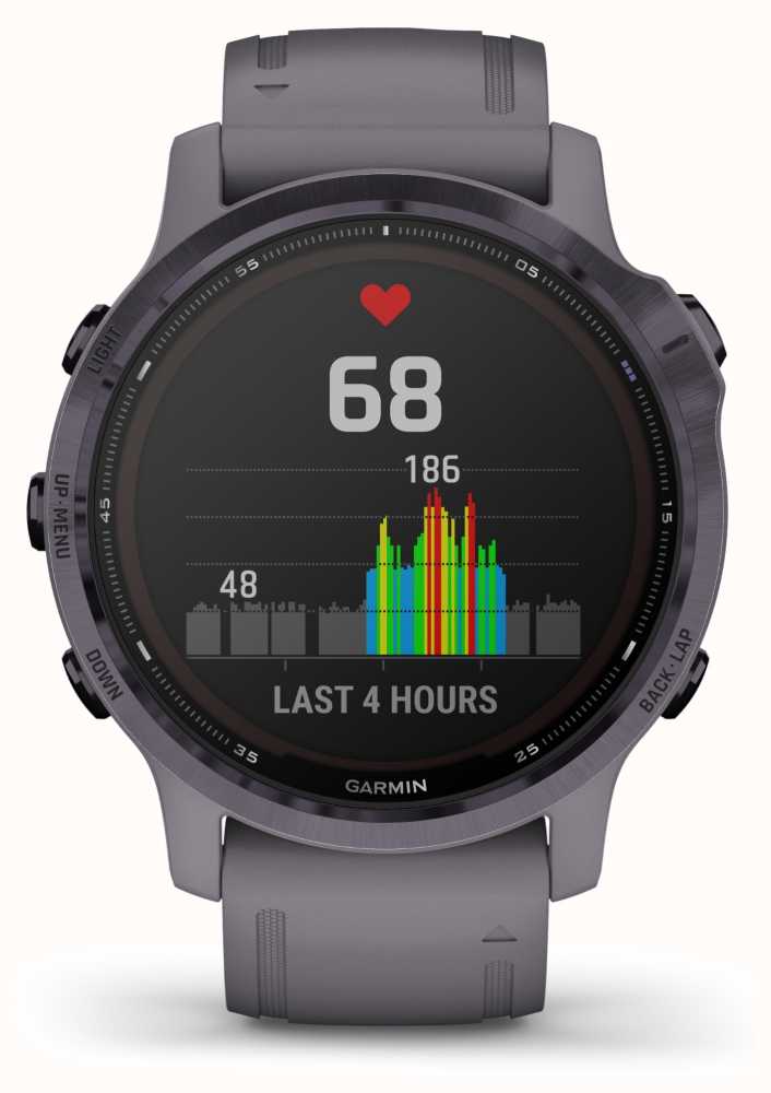 Garmin Fenix 6S Pro Solar | Amethyst With Shale Grey Strap 010-02409-15 ...