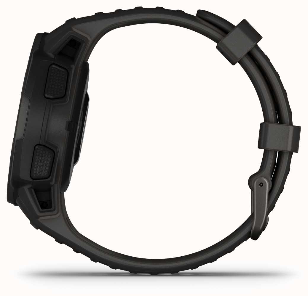 Garmin Instinct Solar GPS Graphite Rubber Strap 010-02293-00 - First ...