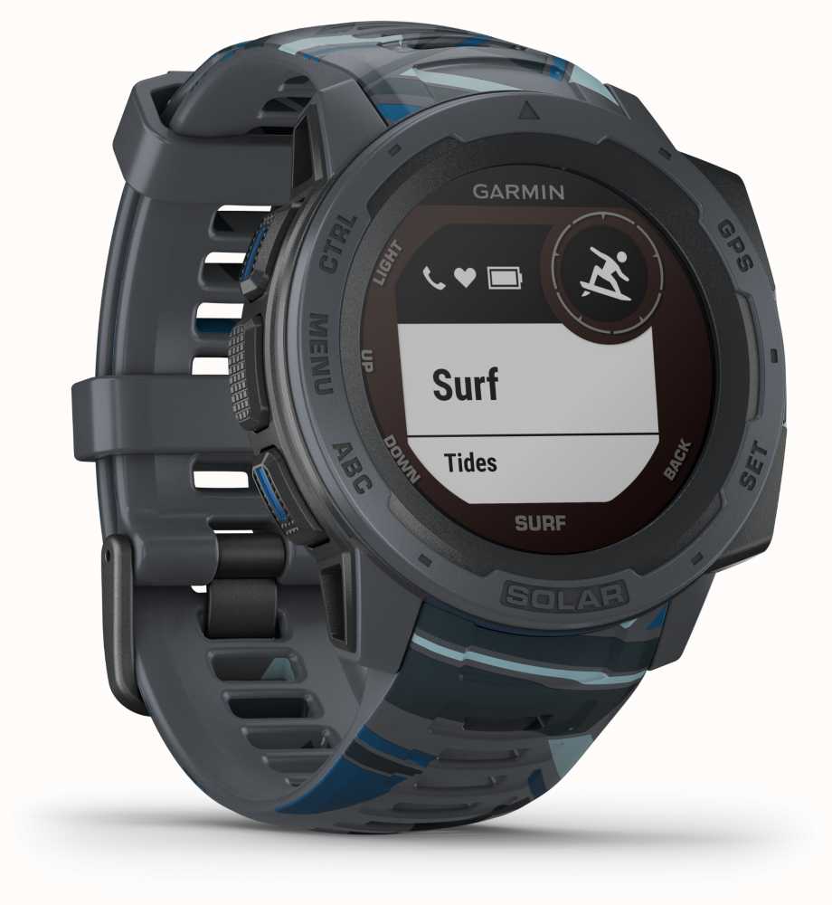 Garmin Instinct Solar Gps Surf Edition Pipeline Rubber Strap First Class Watches