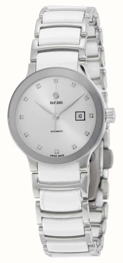 Rado Centrix Sm Ladies Automatic Diamond Stainless Steel And White