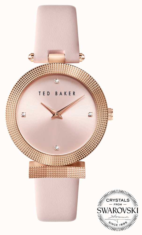 ted baker leather strap watch women's