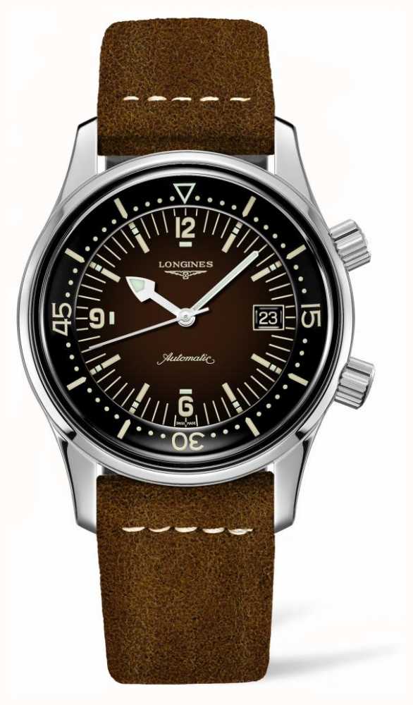 LONGINES Heritage Legend Diver Brown Leather Strap L37744602 - First ...