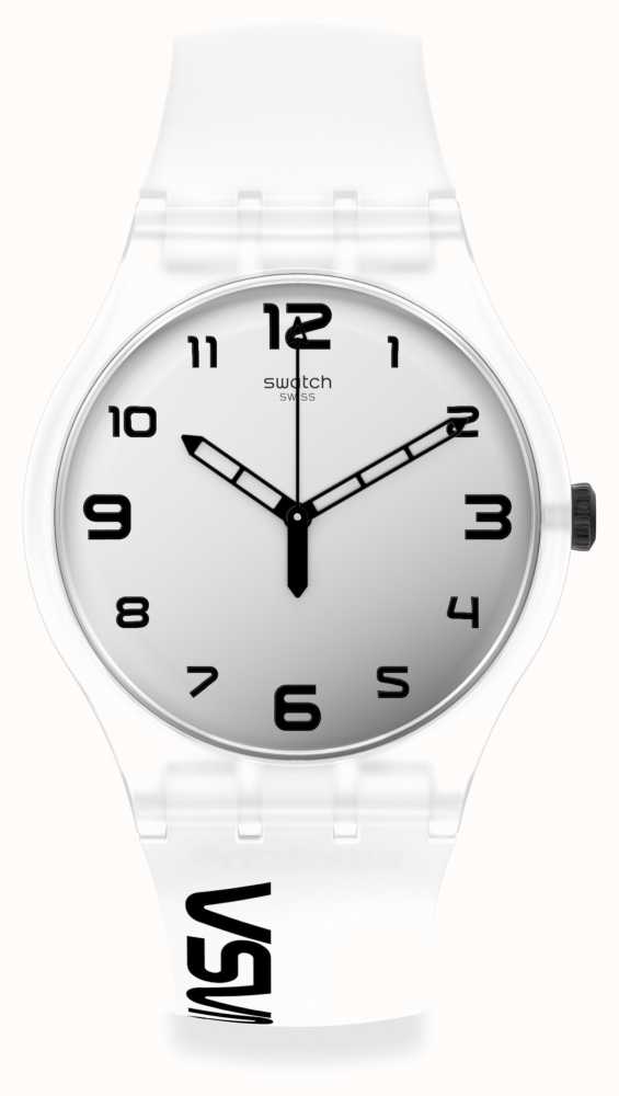 Swatch New Gent | SPACE RACE | White Silicone Strap SUOZ339 - First ...