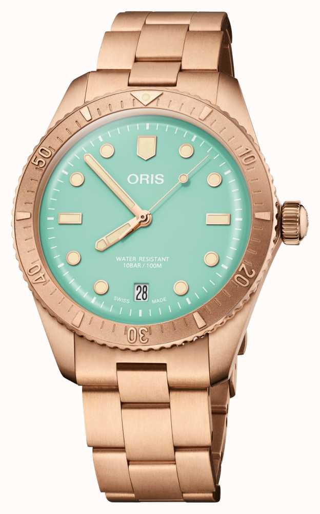 ORIS Divers Sixty Five Cotton Candy Bronze Automatic 38mm Green