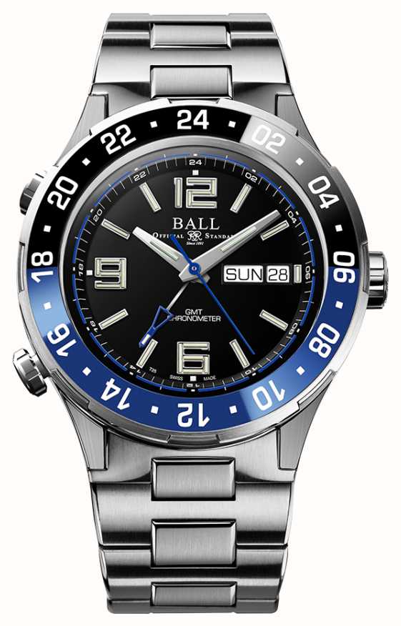 Ball Watch Company Roadmaster Marine GMT Ceramic Blue And Black DG3030B ...