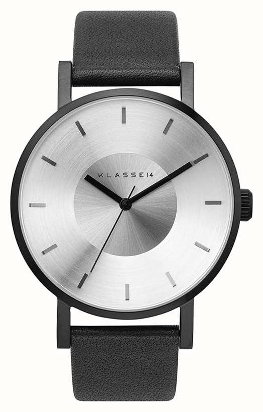 Klasse14 Volare Black 42mm Black Leather Strap VO14BK001M