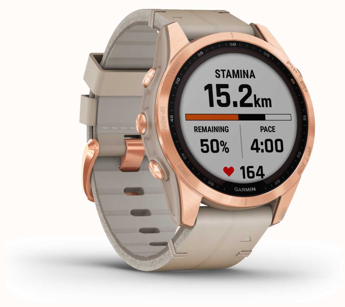 Entdecke die Eleganz und Kraft der Garmin Fenix 7S Sapphire Solar Rose Gold: Dein Abenteuer-Begleiter mit Stil