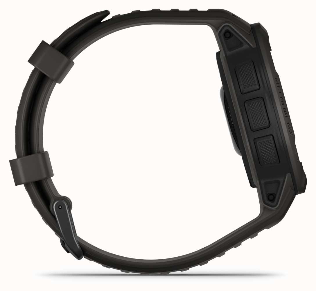 Garmin Instinct 2 Solar Graphite Black Silicone Strap 010-02627-00 ...