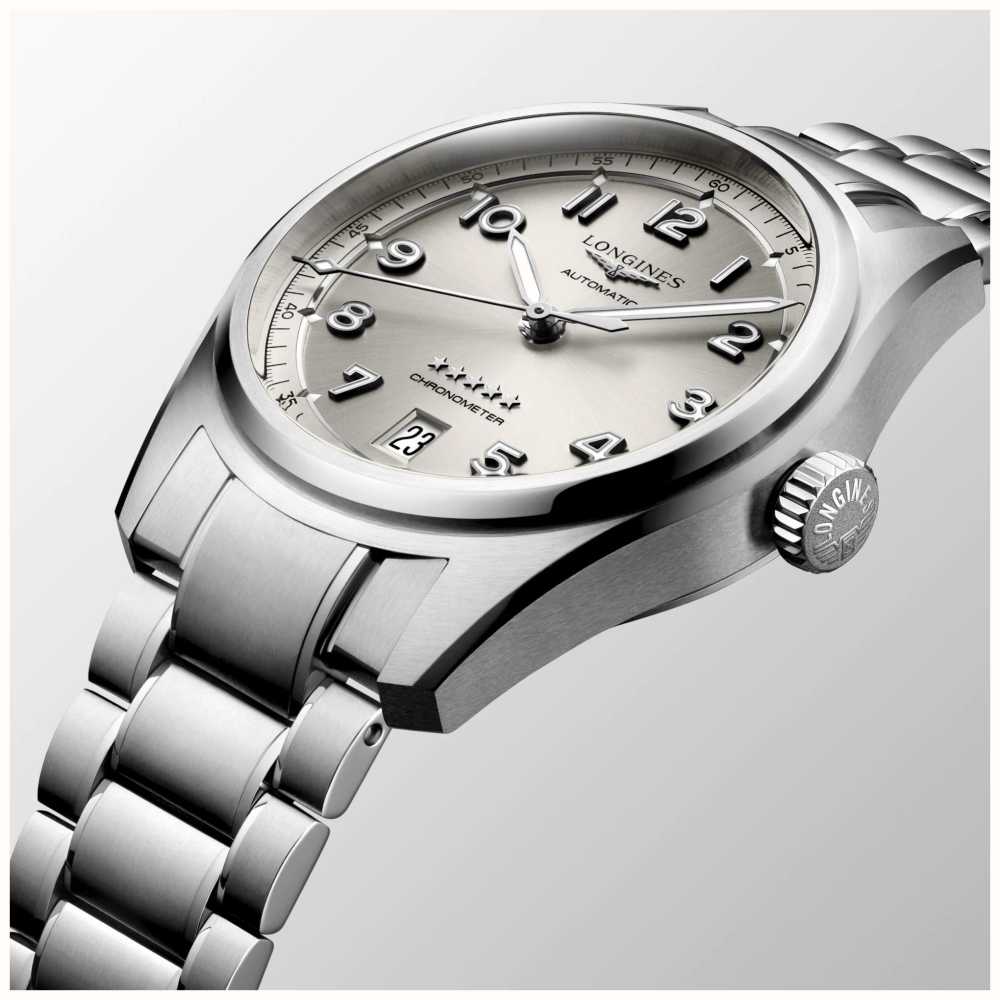 LONGINES SPIRIT 37mm Champagne Dial Stainless Steel Bracelet L34104636 ...