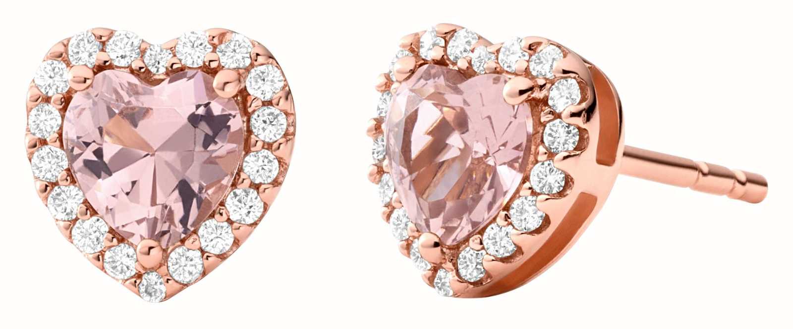 Michael Kors Sterling Silver Open Heart Stud Earrings Available in Silver  14K RoseGold Plated or 14K Gold Plated  Macys