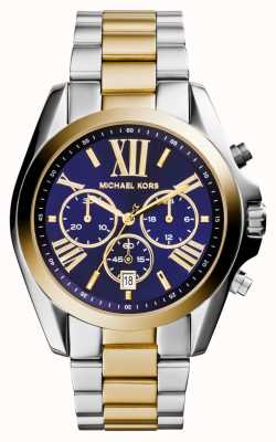 Michael Kors Bradshaw Two-Tone Rose Gold And Silver Toned Watch MK7258 -  First Class Watches™