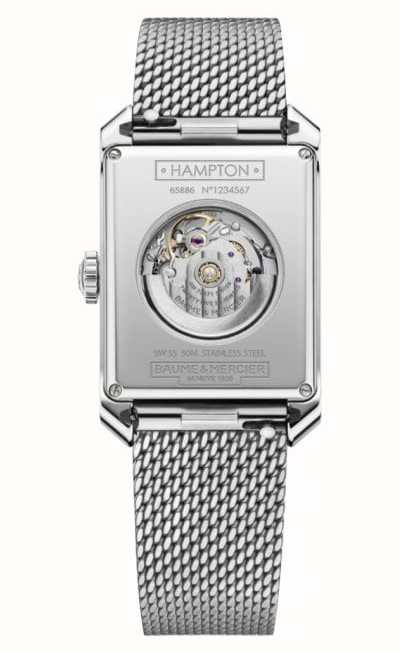 Baume & Mercier Hampton Automatic Stainless Steel Mesh Bracelet ...