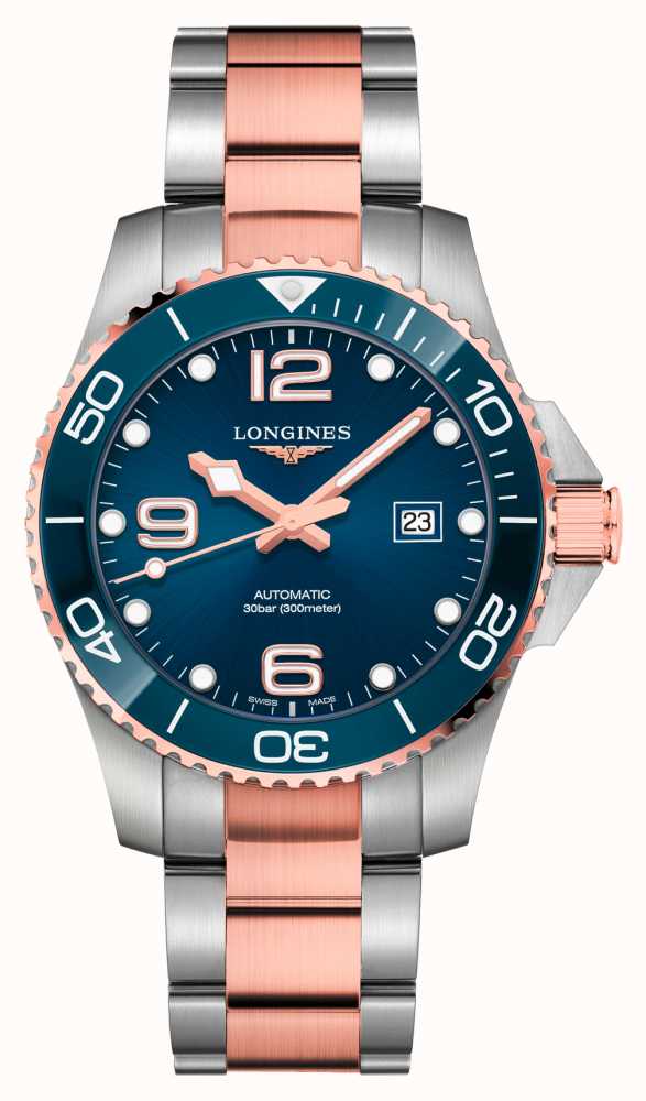 LONGINES HydroConquest Automatic 43mm Blue Dial Two Tone Watch