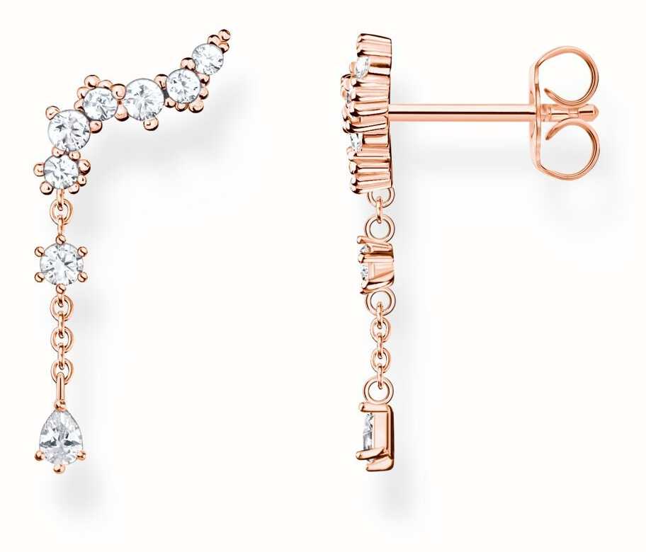 Thomas Sabo Polar World Ear Climber Earrings | Rose Gold Plated ...