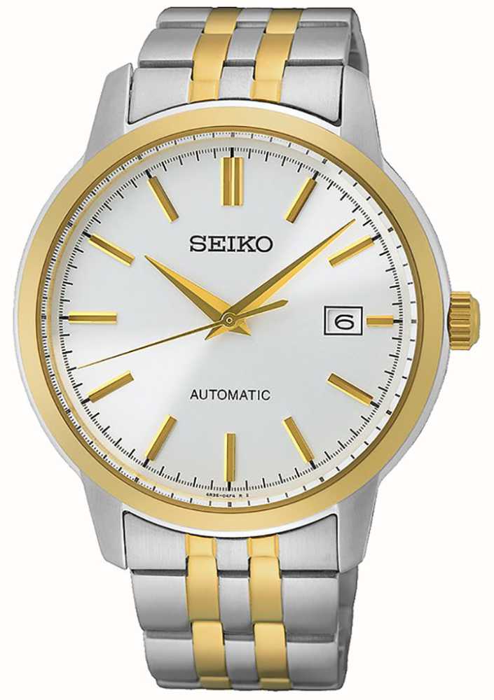 Seiko Mens Automatic Two Tone Bracelet Dress Watch SRPH92K1 - First Class  Watches™